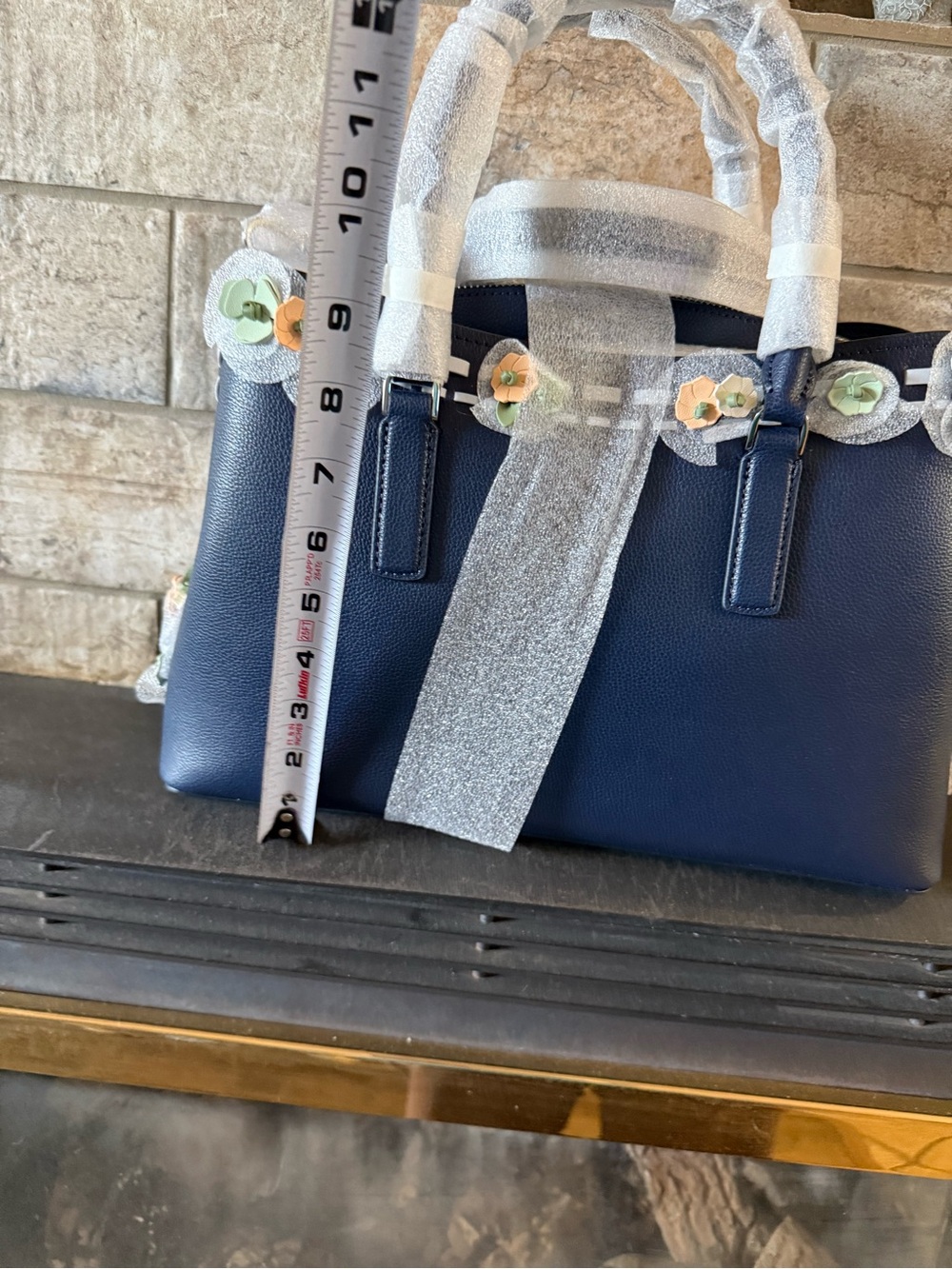 Kate Spade Thompson Street Navy Floral Accent Satchel - Picture 3 of 8